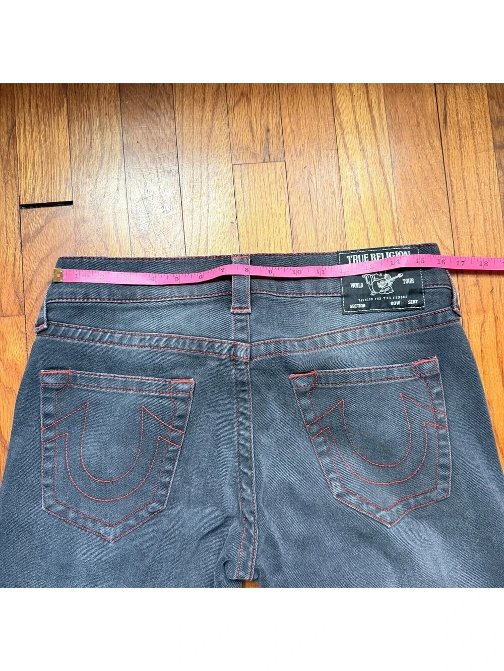 True Religion Ricky Relaxed Straight Jeans Men's Size 31 No Flap Single Needle